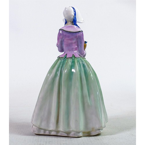 404 - Royal Doulton figure Dorcas HN1491 in rare green/purple colourway.