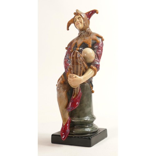 425 - Royal Doulton Character figure The Jester HN1702, rear bobble from tunic missing.