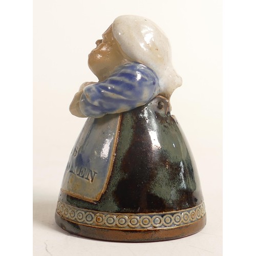 445 - Early 20th century Royal Doulton Lambeth Stoneware inkwell as an old lady 