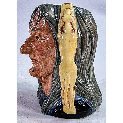 462 - Royal Doulton large character jug The Pendle Witch D6826, limited edition.