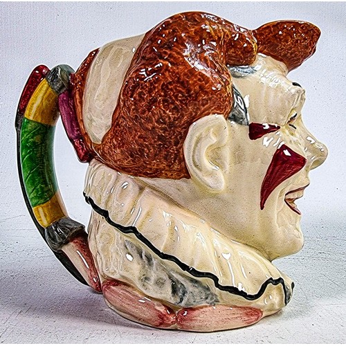 472 - Royal Doulton large character jug Red Haired Clown D5610