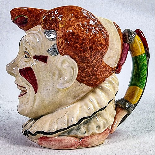 472 - Royal Doulton large character jug Red Haired Clown D5610