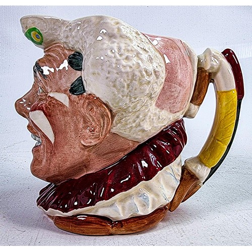 473 - Royal Doulton large character jug the White haired Clown D6322