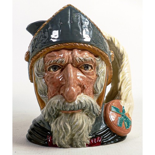 499 - Royal Doulton large character jugs - Santa Claus D6704, in a green colourway (restored) and a unmark... 