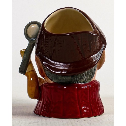 501 - Royal Doulton small character jug Sherlock Holmes, painted in a different red colourway, not for res... 