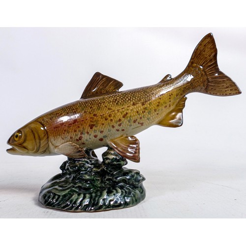 545 - Rare Beswick Trout 1246, modelled as 1246 golden trout but marked Trout to base and painted as model... 