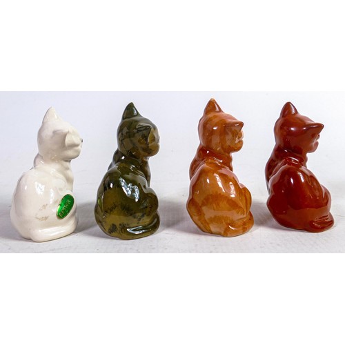 550 - Beswick 1436 kittens in various colours including ginger stripe, grey stripe, dark ginger & white. (... 