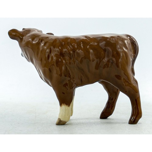 575 - Beswick Limousin calf 1827E, Bcc Backstamp 1998