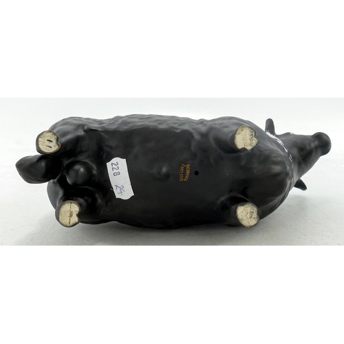 576 - Beswick matt Aberdeen Angus cow 1562