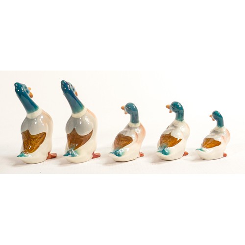 647 - Beswick comical Mallards to include 919a x 2, 919b x 2 & 919c (5)