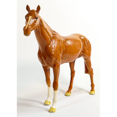 651 - Beswick large Racehorse in chestnut gloss 1564.