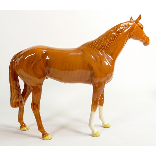 651 - Beswick large Racehorse in chestnut gloss 1564.