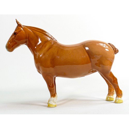 653 - Beswick Suffolk Punch horse in chestnut gloss 1359, Ch Hasse Dainty.