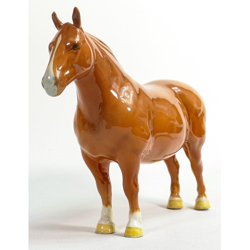 653 - Beswick Suffolk Punch horse in chestnut gloss 1359, Ch Hasse Dainty.