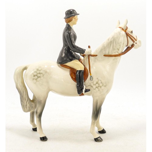 659 - Beswick Huntswomen on grey 1730