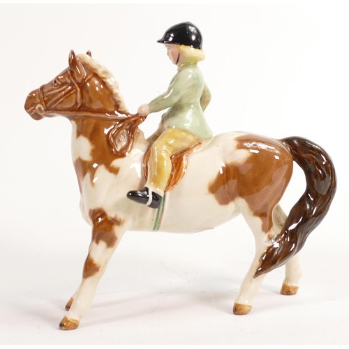 669 - Beswick girl on Skewbald pony, model 1499.