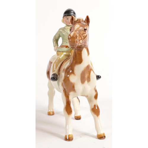 669 - Beswick girl on Skewbald pony, model 1499.