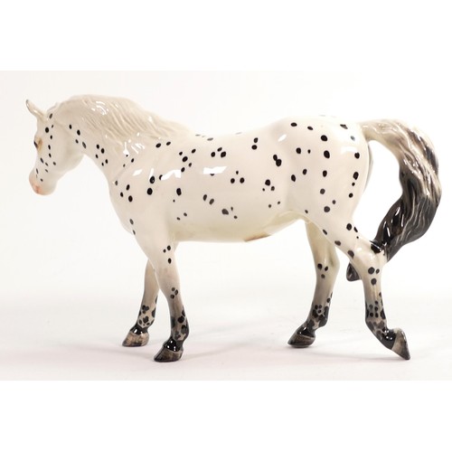 670 - Beswick Spotted Walking pony, model 1516.