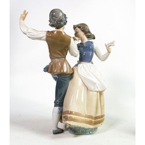 831 - Lladro large dancers figure group, one finger damaged, height 30cm