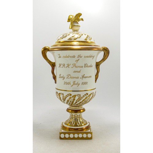 851 - Coalport St Pauls Eagle Vase to commemorate the wedding of Charles, Prince of Wales & Lady Diana Spe... 