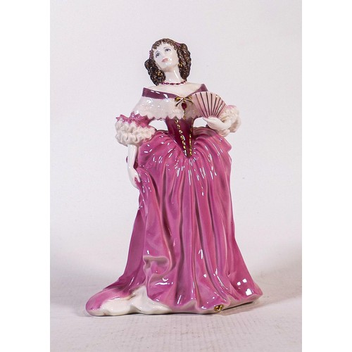 861 - Coalport figure Lady Castlemaine, limited edition.