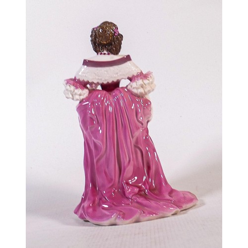 861 - Coalport figure Lady Castlemaine, limited edition.