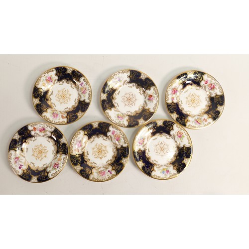 862 - Early 20th century set of Coalport batwing chocolate cups and saucers. (12)