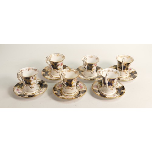 862 - Early 20th century set of Coalport batwing chocolate cups and saucers. (12)