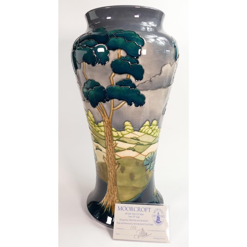 898 - Moorcroft prestige After the Storm baluster vase, limited edition 108/200 with original certificate.... 