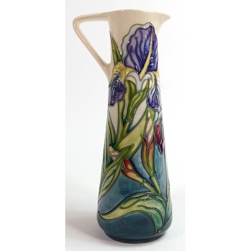 904 - Moorcroft Iris pattern jug, designed by Rachael Bishop, c.1996 for the Moorcroft Collectors Club, nu... 