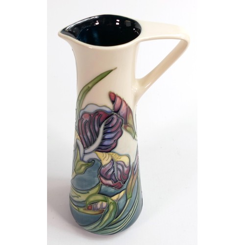 904 - Moorcroft Iris pattern jug, designed by Rachael Bishop, c.1996 for the Moorcroft Collectors Club, nu... 