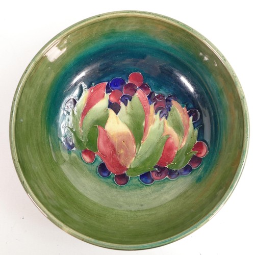 911 - William Moorcroft Leaf & Berry bowl. diameter 16cm.