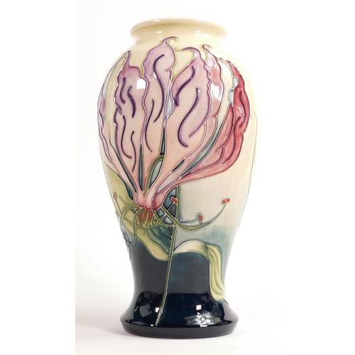 912 - Moorcroft large Morning Glory vase by Sarah Pendlebury. Collectors Club Auction Piece dated 1998, on... 