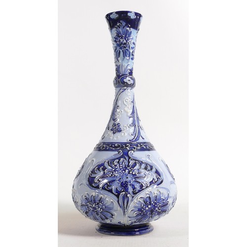 918 - Wiiliam Moorcroft MacIntyre & Co. Florian vase. Height 28cm, restoration from top rim to middle of n... 