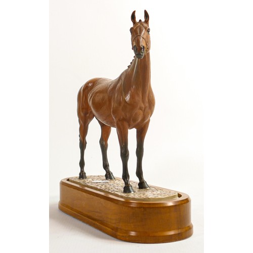 929 - Royal Worcester model of Arkle, owned by Duchess of Westminster, modelled by Doris Lindner 1977 on w... 