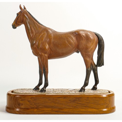 929 - Royal Worcester model of Arkle, owned by Duchess of Westminster, modelled by Doris Lindner 1977 on w... 