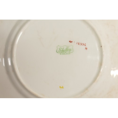 1019 - Shelley Regent shape cake plate and six side plates, pattern no.12336.  (7)