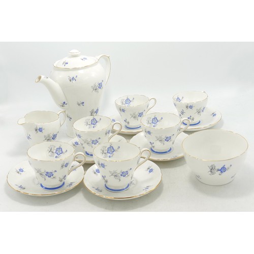 1036 - Shelley Henley shaped Charm patterned 13572 15 piece coffee set. (15)