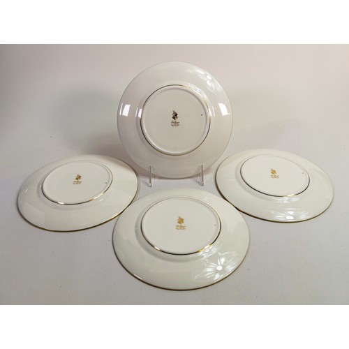 1175 - De Lamerie Fine Bone China Ivory Elegance patterned dessert plates, specially made high end quality ... 