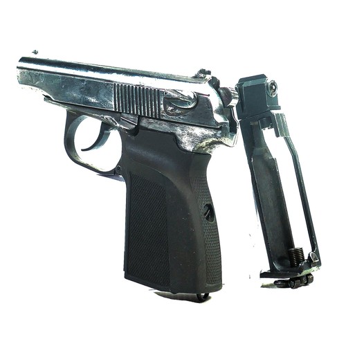 1568 - Baikal Makarov Black Grip CO2 Air pistol.