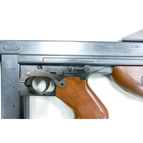 1570 - Marui Co. Japan Thompson M1A1 Auto Electric replica Airsoft machine gun.