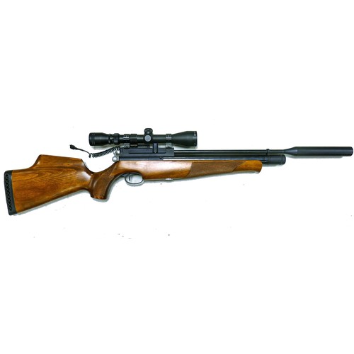 1571 - AIR ARMS S410 .177 Carbine English made Air Rifle, fitted Blazer 3-9x40 scope with holdall.