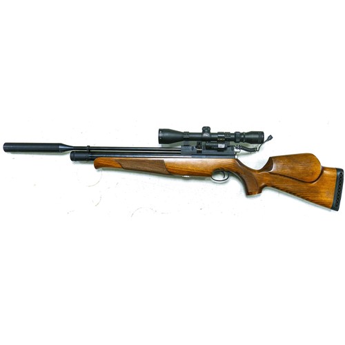 1571 - AIR ARMS S410 .177 Carbine English made Air Rifle, fitted Blazer 3-9x40 scope with holdall.