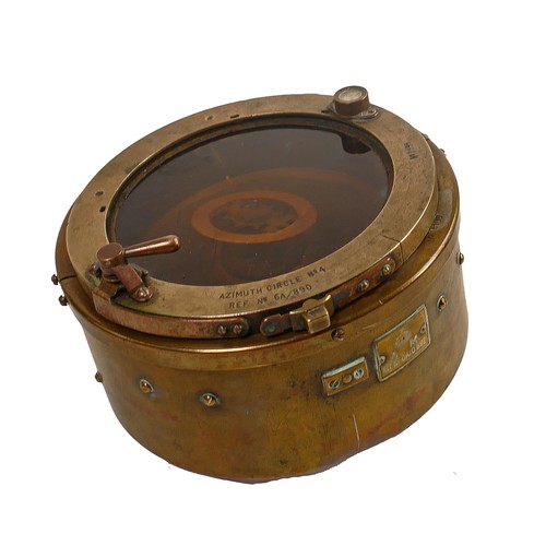 1573 - Air Ministry Azimuth Circle No 4 compass, stamped A.M Ref 6A/0.892, diameter 16.5cm