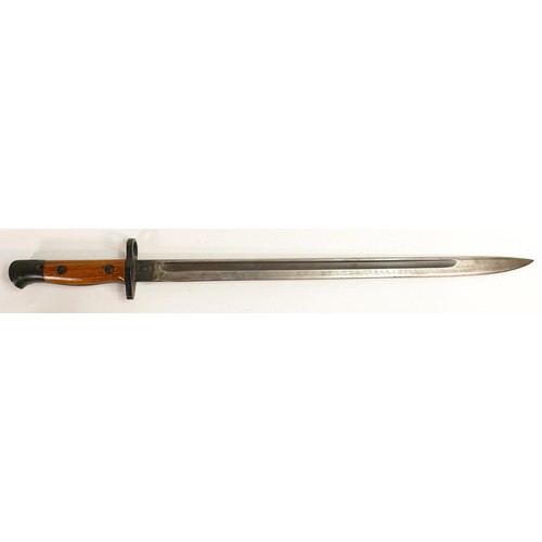 1576 - British pattern 1907 bayonet by Wilkinson in khaki sheath together with another similar 1907 bayonet... 