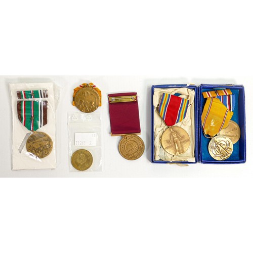 1580 - A group of second world war WWII medals and paperwork relating to Harry Bennett (1892-1979) to inclu... 