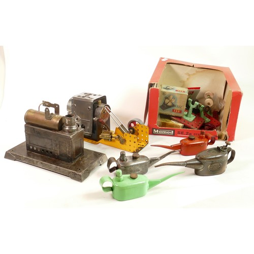 1673 - A mixed collection of Live Steam accessories including SE type Engine, polishing machine, grinding w... 