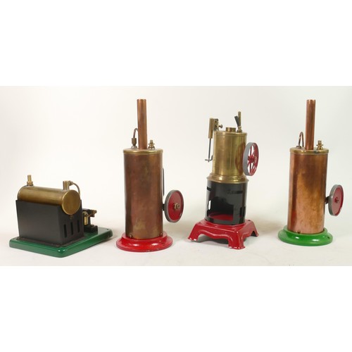 1674 - A mixed collection of Live Steam Accessories to include 2 Burnac Vertical Engines, dismantled Bing S... 