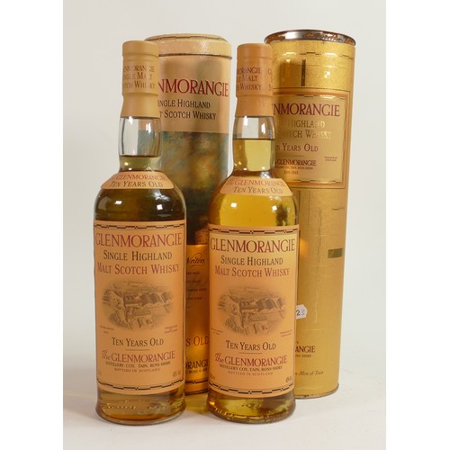 1742 - Two vintage Glenmorangie 10 Years Old Scottish Single Malt Whiskies, both 70cl. (2)