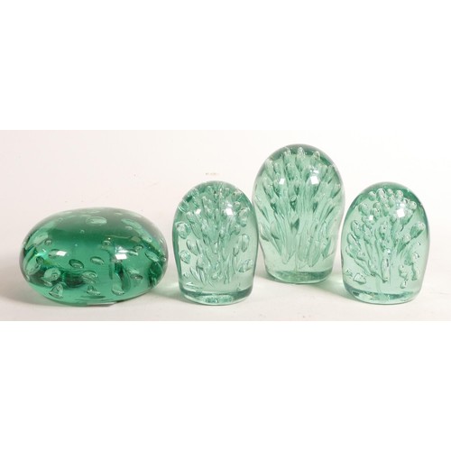 1658 - Four Victorian glass dump paperweights, tallest 13cm (4)